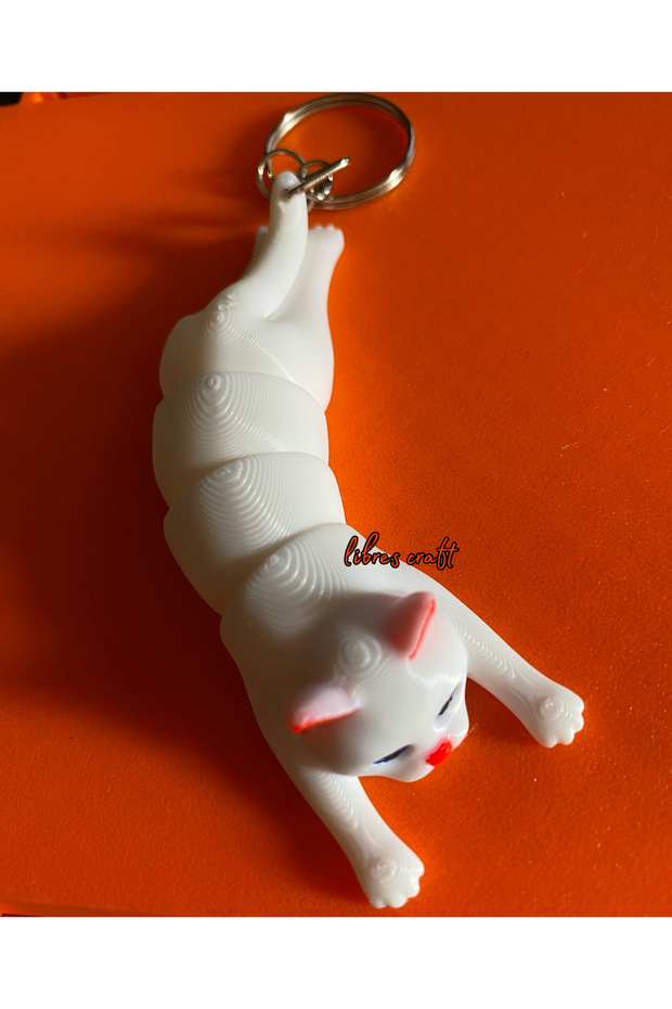 3D TATLI KEDİ ANAHTARLIK - 1