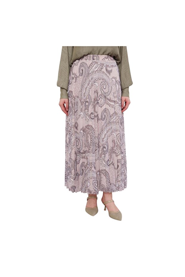 Etnik Desen Piliseli Etek - 4