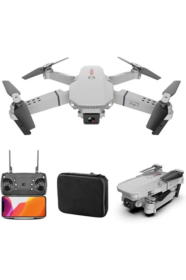 E88 Pro Drone With Dual Camera 4K UHD For Adults FPV Foldable Remote Control Drone 3D Flips Al - 2