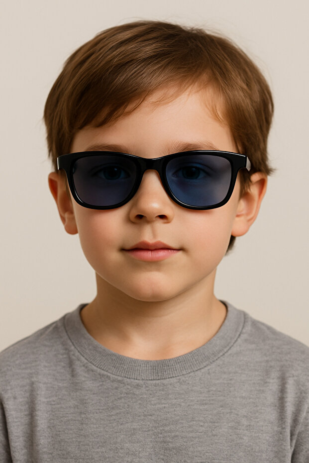 Wifi Kids Unisex Black Sunglasses