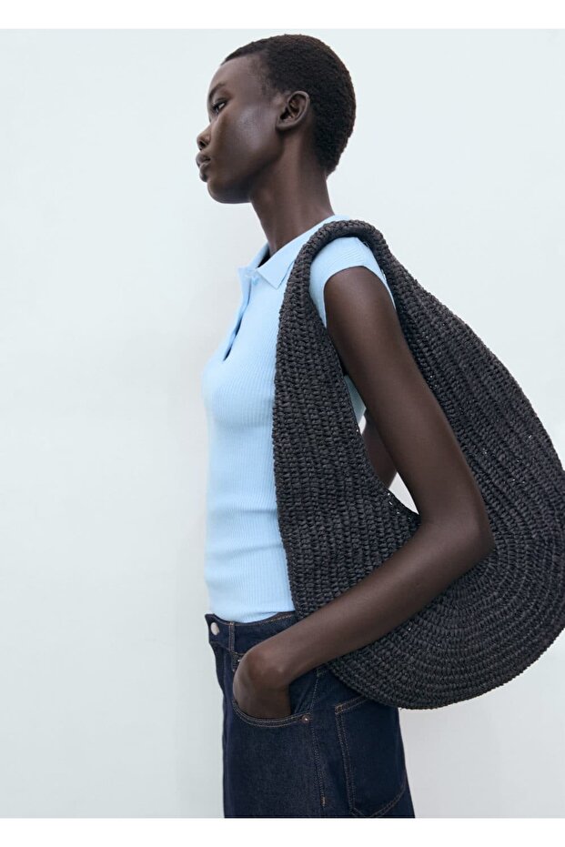 Polo yaka triko bluz - 8