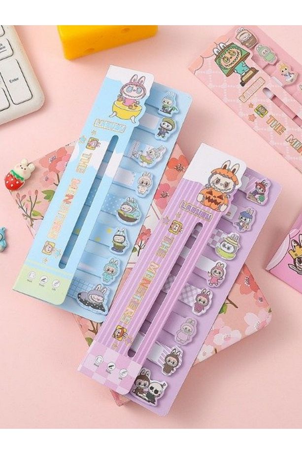 Labubu Kawai 8'li 160 Yaprak Yapışkanlı Not Kağıdı 1 Kartela - 3
