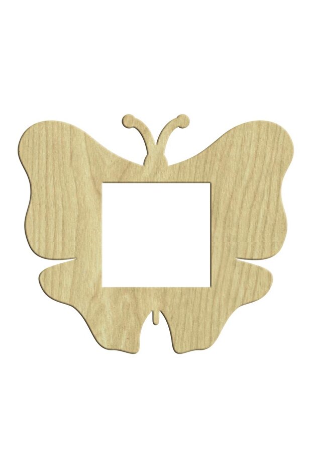 Butterfly Wooden Plate 16X19Cm L-081