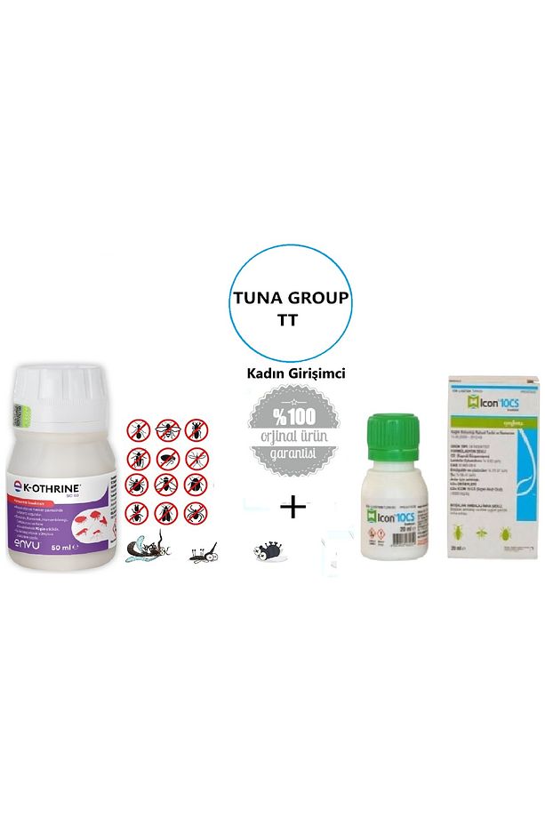 K-OTHRİNE SC 50 ML ve İCON 10 CS 20 ML İKİLİSİ - KENE, KARINCA, BÖCEK İLACI - 1