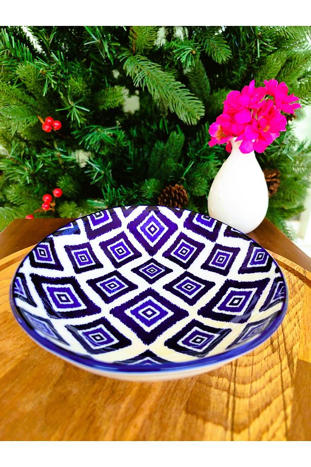 Revve Blue Carre Oval Tabak - Mavi - 1 Adet - 7