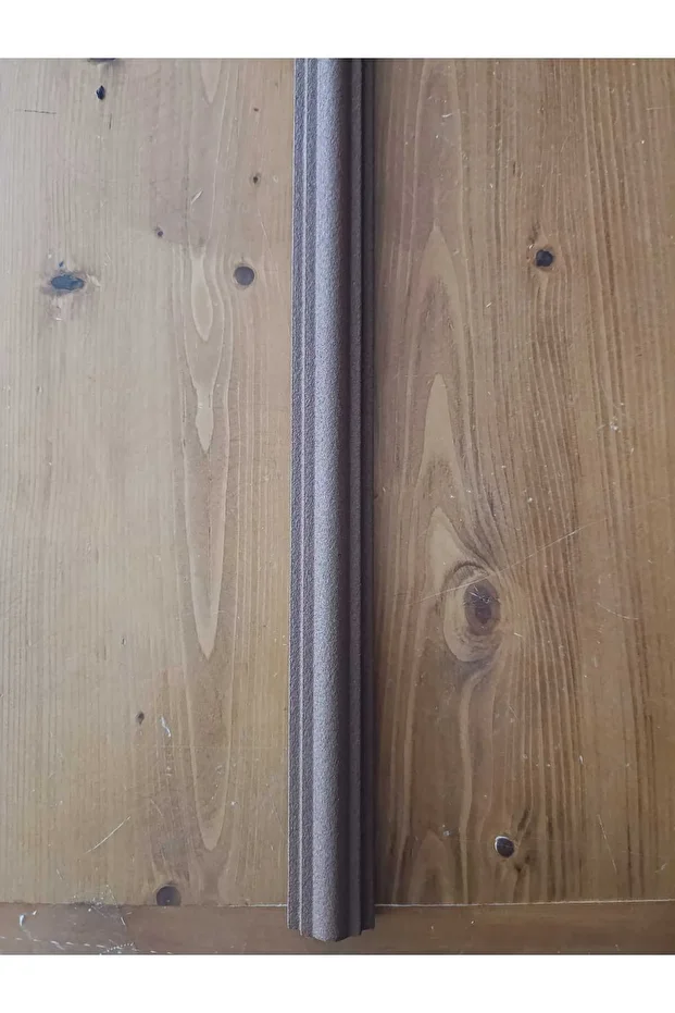 1 Adet (1 MT) Duvar Kaplama Dekoratif Boyalı Strafor Köpük Çıta (4 CM'LİK) - KOYU KAHVE Renk - 3