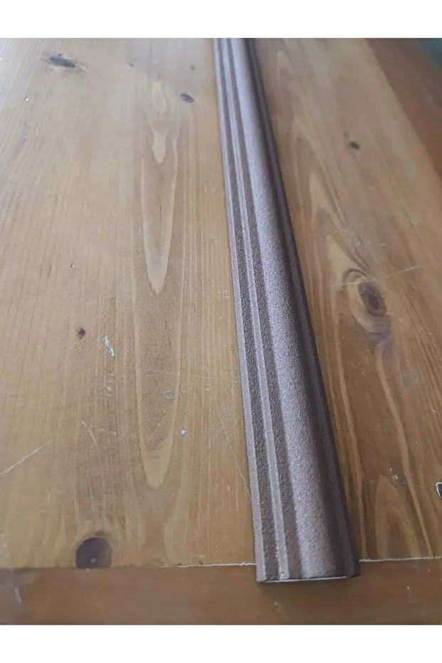 1 Adet (1 MT) Duvar Kaplama Dekoratif Boyalı Strafor Köpük Çıta (4 CM'LİK) - KOYU KAHVE Renk - 2
