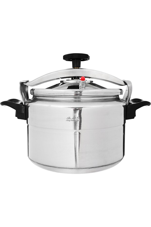 Saif Gallery Volcano Aluminum Pressure Cooker, 11 Liters - Silver