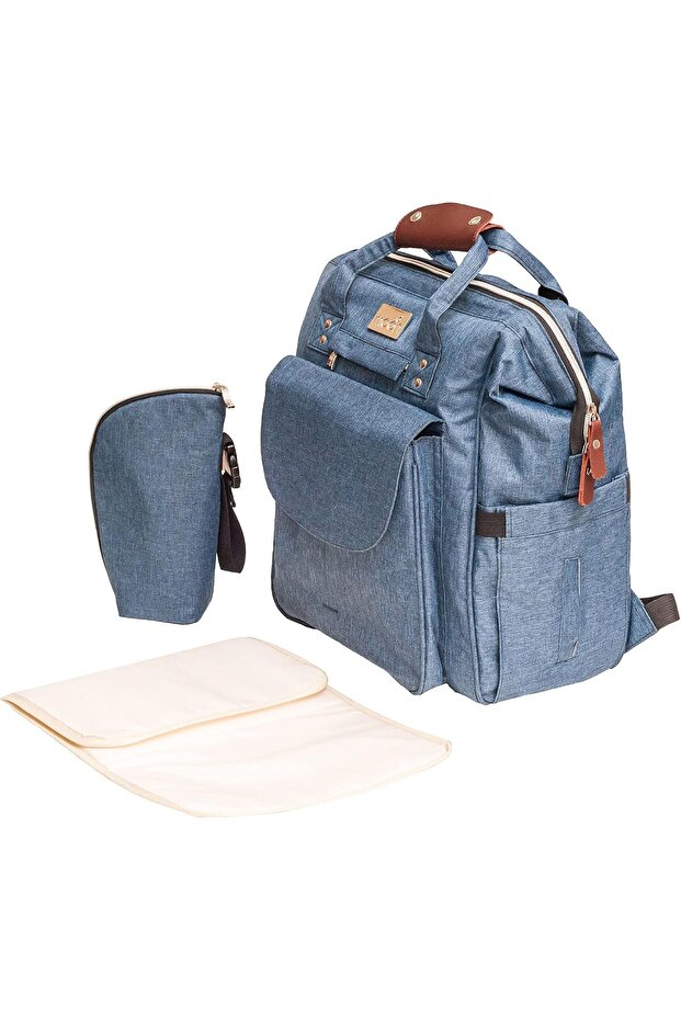 Denise Diaper Backpack, Waterproof, Multiple Pockets, Changing Mattress, Stroller Str