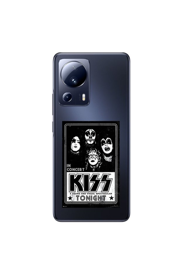 Xiaomi Mi 13 Lite Compatible Transparent Case with Kiss Design