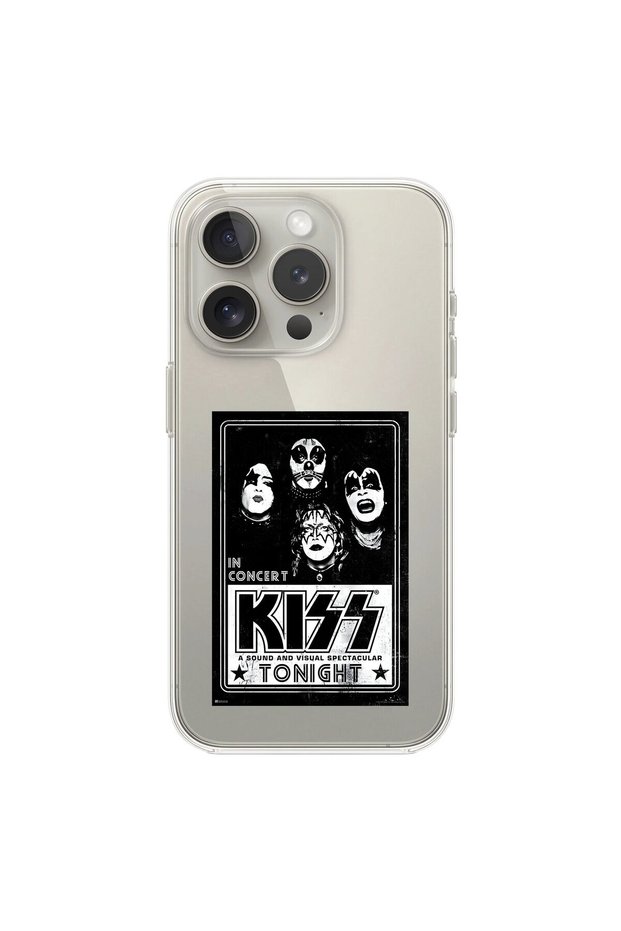 iPhone 12 Pro Max Compatible Transparent Case with Kiss Design