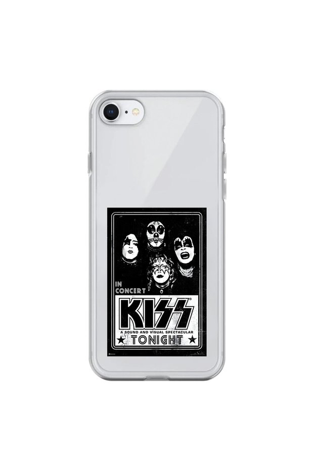 iPhone 6 Compatible Transparent Case with Kiss Design
