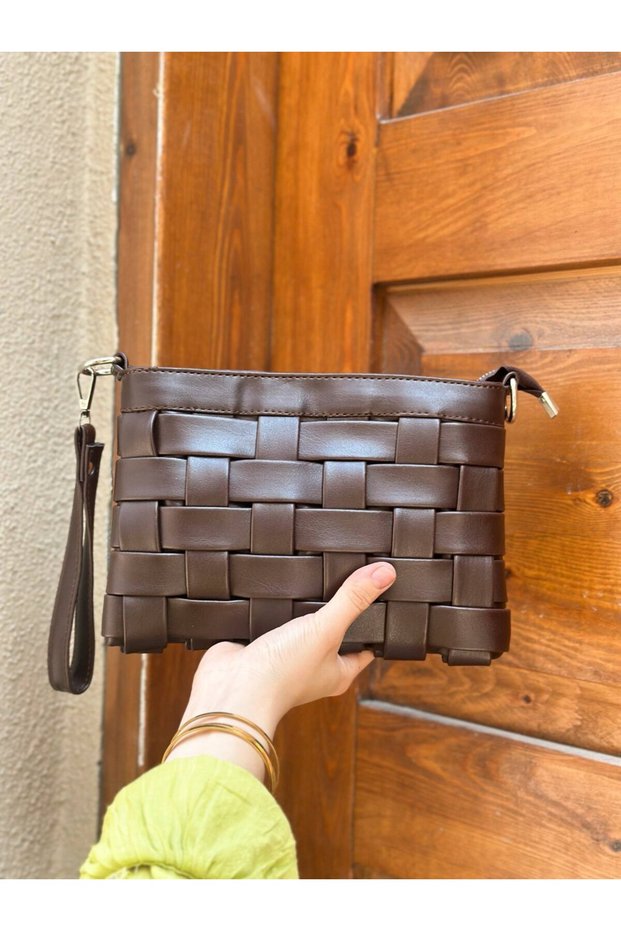 Brown Portfolio Model Women's Handbag (24Cm*15Cm)