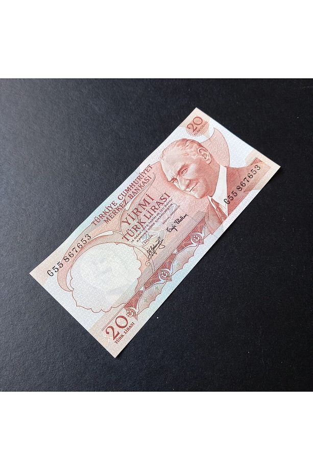 399636856c0919d0c2 6.Emisyon 3.Tertip G55 Serisi Çil 20Lira Eski kağıt para - 5