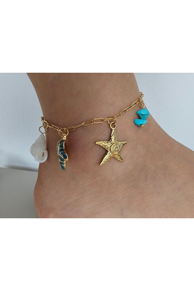Women's Steel Tarnish Starry Anklet Anklet