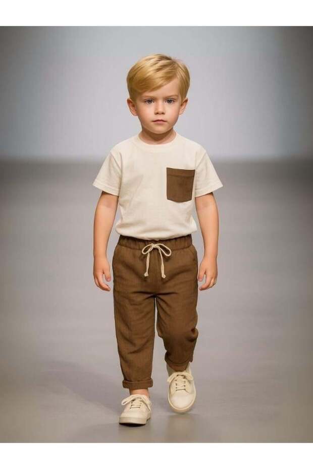 Boy's Muslin Pants Set