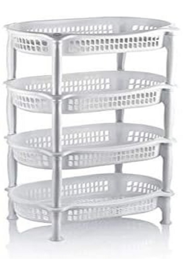 4-Tier Plastic Vegetable Rack – - 1