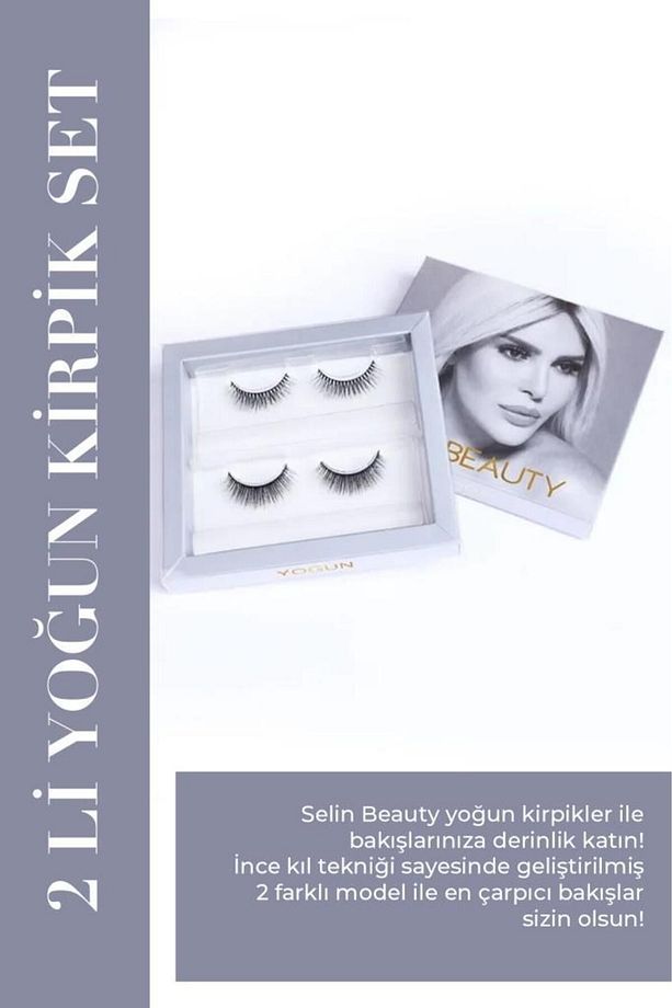 Beauty 2 Li Yoğun Kirpik Set Takma Kirpik - 1