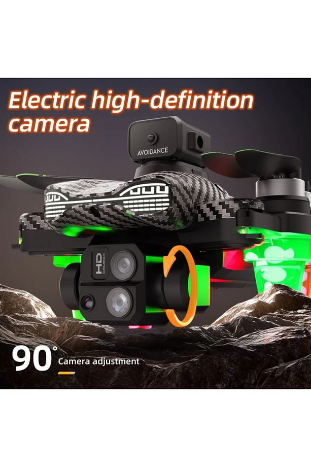 C19S Katlanabilir 4K Kamera Drone WiFi FPV, 360° Takla, Işık Sensörlü, Başlangıç Düzeyi - 4