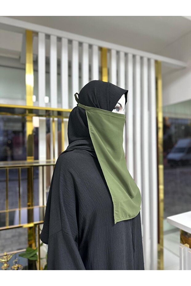 Inner Veil Rectangular Green Color - 3