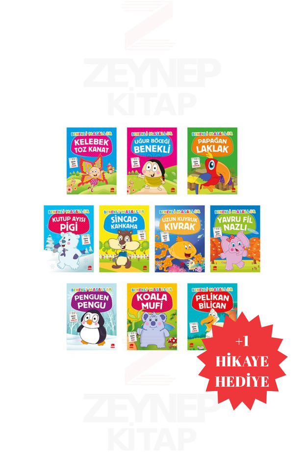 Benekli Masallar (10 Fables + 1 Story Gift) for Grades 1 and 2