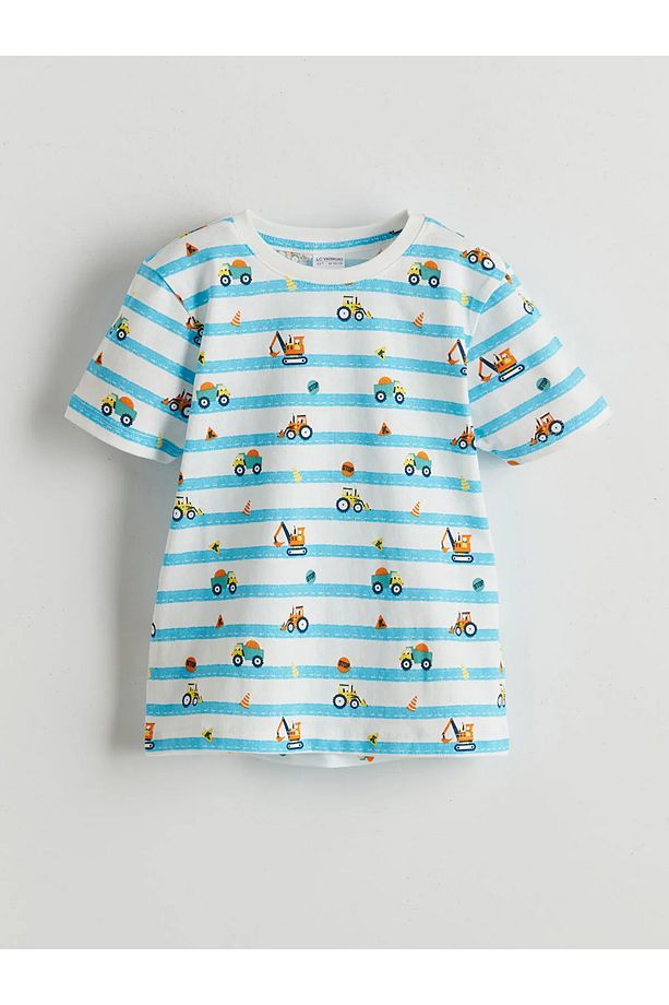 Baskılı Erkek Çocuk Şortlu Pijama Takımı - 4