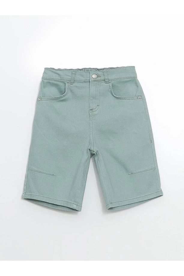 Beli Ayarlanabilir Lastikli Erkek Çocuk Jean Şort - 2