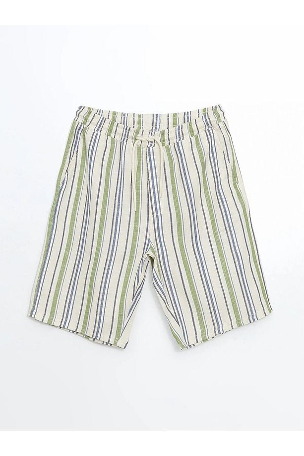 Standart Kalıp Erkek Pijama Alt Şort - 5