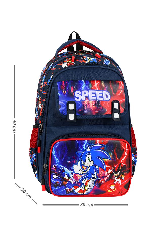 Sonic Kore Tarzlı Lüks Okul Çantası - 2