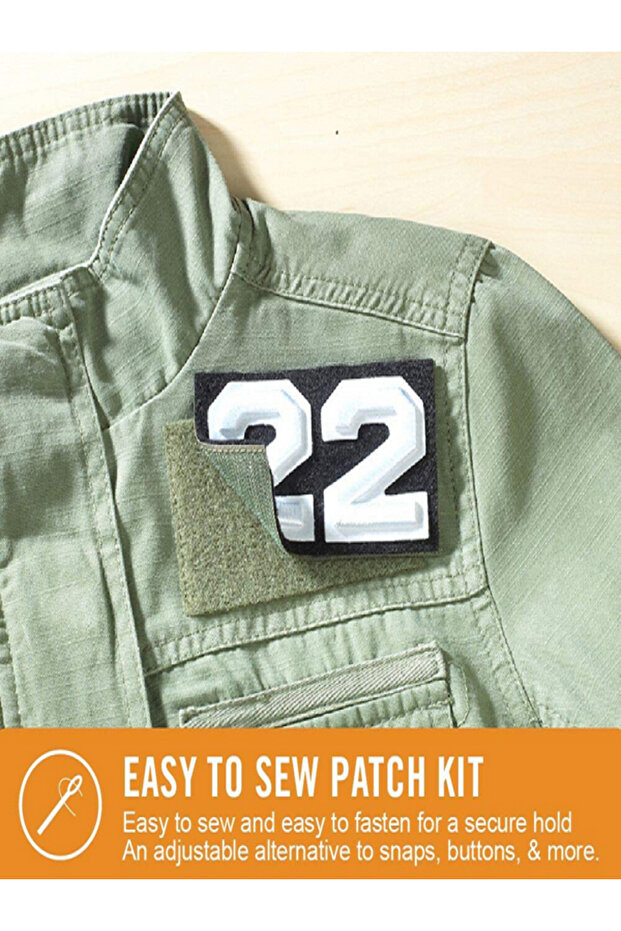 Removable System Rectangular Sew On Patch Kit - 1