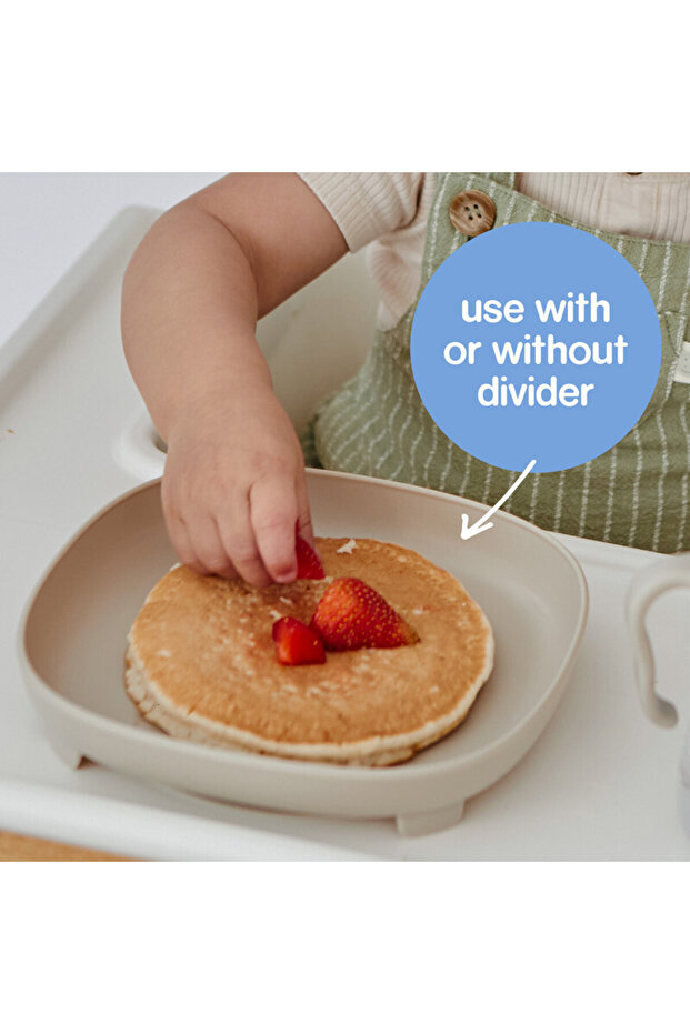 B.Box 2 In 1 Suction Plate, From 6M+, Strong Suction Base , Removable Divider To Age Up