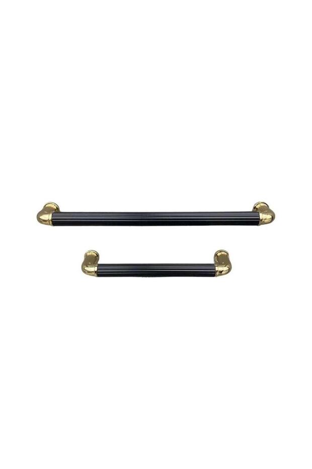 Mobilya Kulbu Altın/Siyah Renk 128mm Kulp 1 Adet (SY4682 0128 GL-AL6) - 2