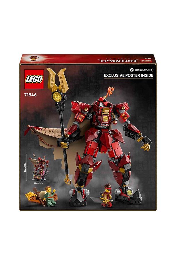 NINJAGO Ateş Şövalyesi Robotu 71846 - 14 Yaş ve Üzeri Çocuklar için Kai ve Balıkçı Mi - 4
