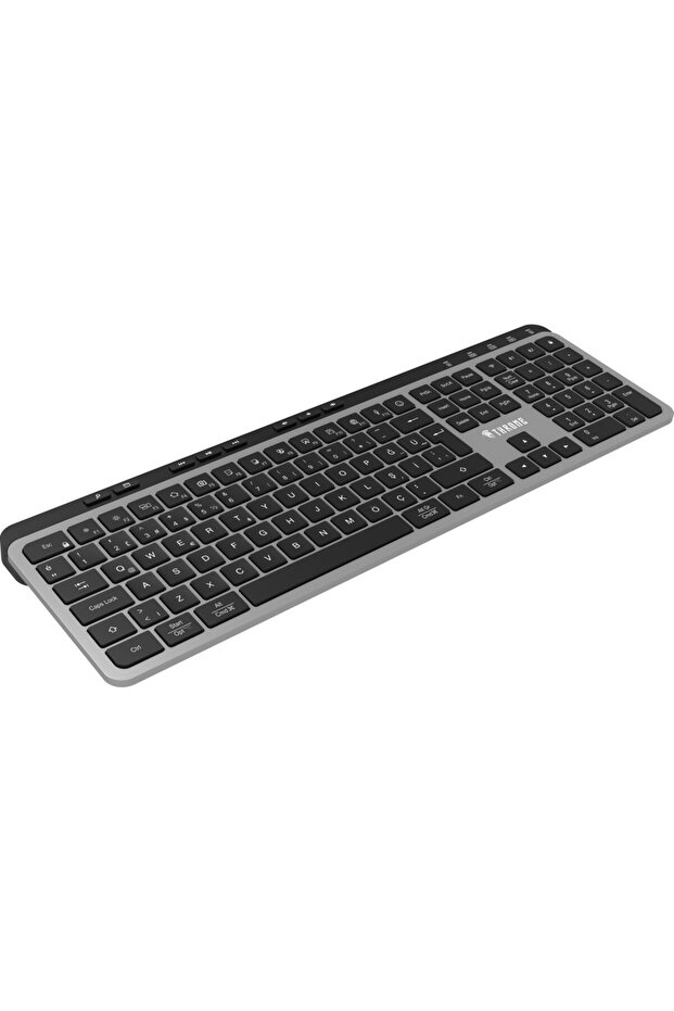 Elite K1 Sessiz Switch 110+8 Multimedya Windows & Macos Uyumlu Premium Metal Kablosuz Ofis Klavyesi - 5