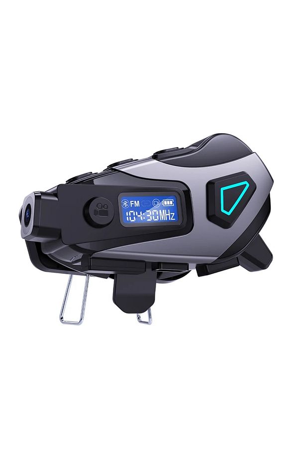 K10 DVR Kameralı İntercom Bluetooth Motosiklet Kask Kulaklığı Kameralı İntercom Kulaklık - 9