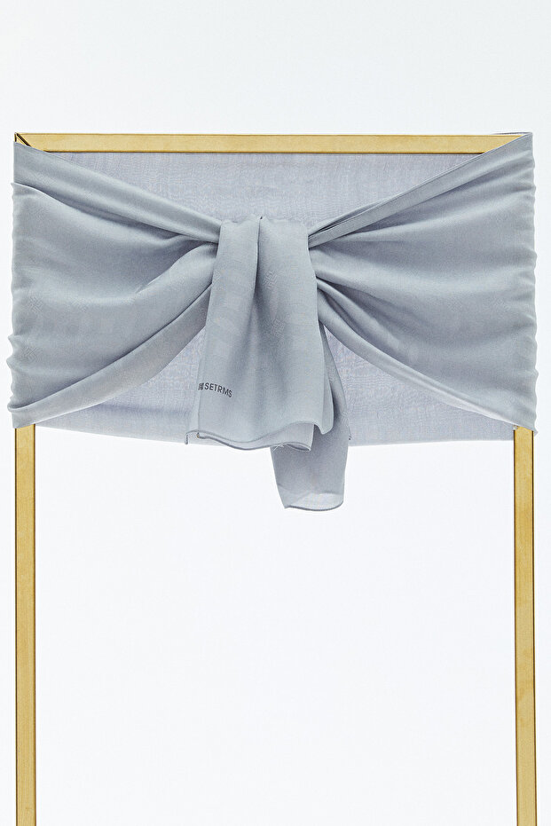 Amblem Detaylı Şal - 1