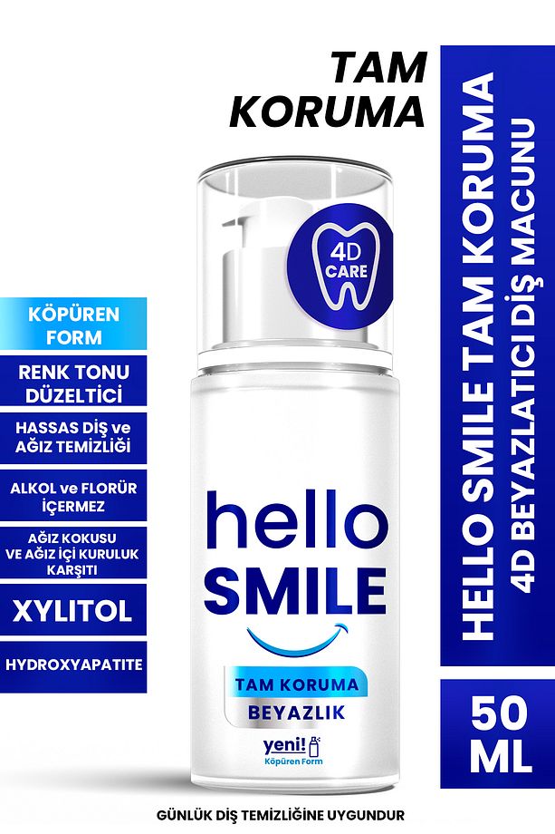 Hello Smile Tam Koruma 4d Beyazlatıcı Diş Macunu 50 ml - 1
