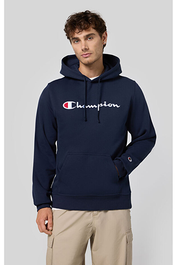 Script Shop Hooded Sweatshirt Lacivert Erkek Kapüşonlu Sweatshirt-220253-BS501 - 8