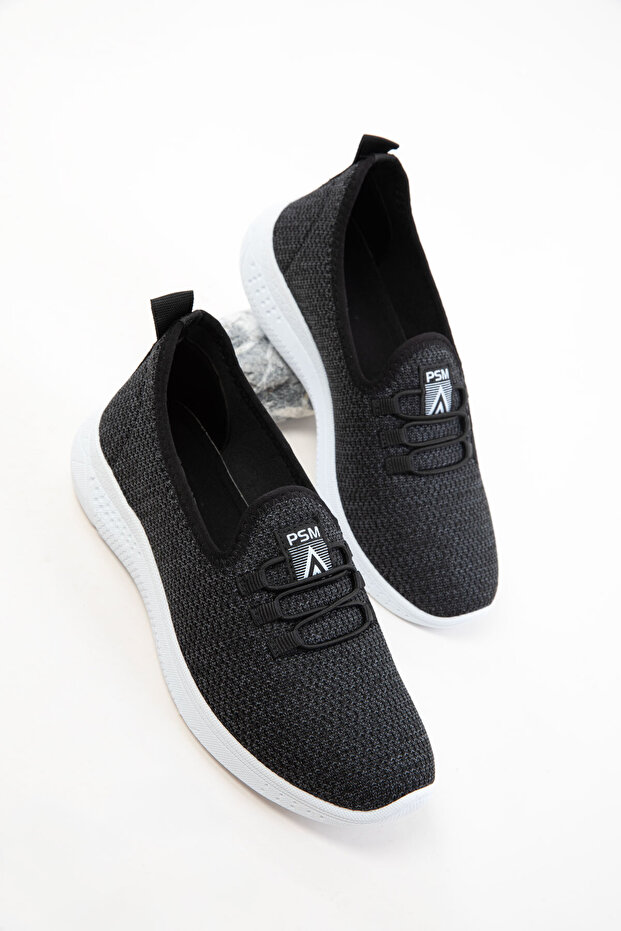 Schwarzer Damen-Sneaker 20721 - 1