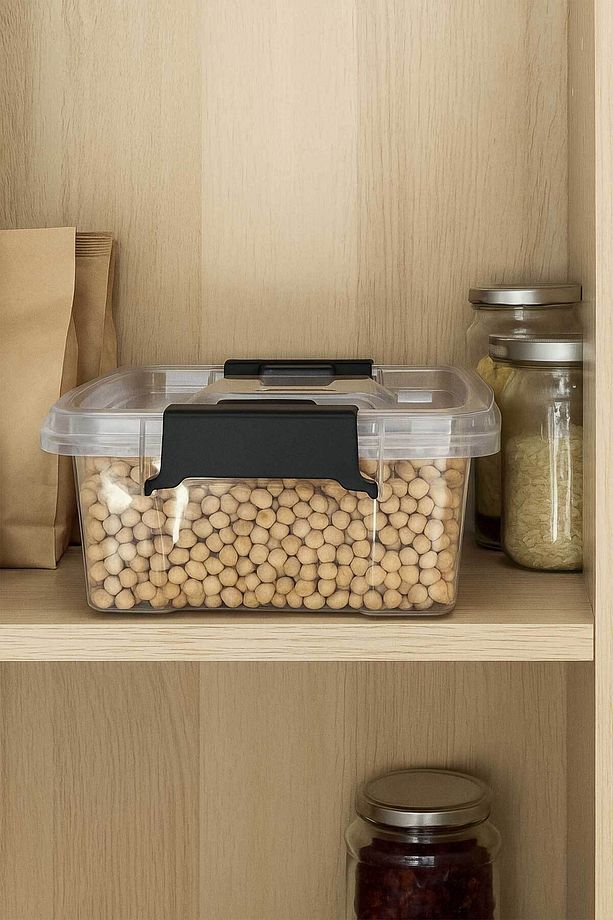 Q-lear Box 1,5 L Kilitli Saklama Kutusu-şeffaf - 1