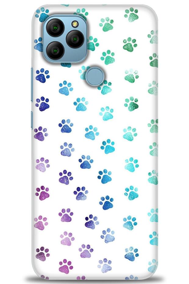 General Mobile Gm 21 Case Hd Printed Case - Tiny Paws + Full Screen Protector