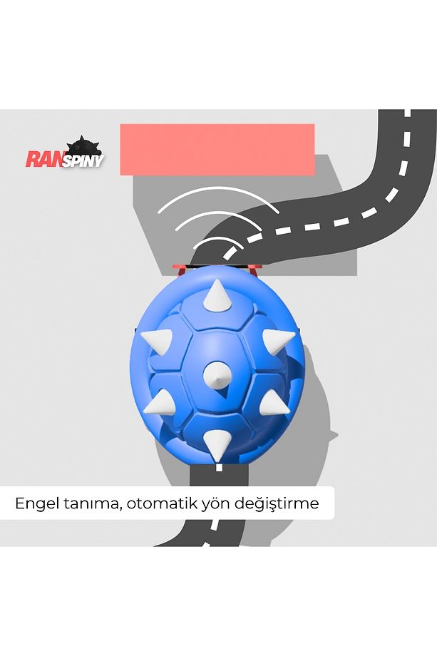 Spıny: Kodlanabilir Bluetooth'lu Yeni Nesil Eğitici Eğlenceli Kendin Yap Kaplumbağa Robot - 6
