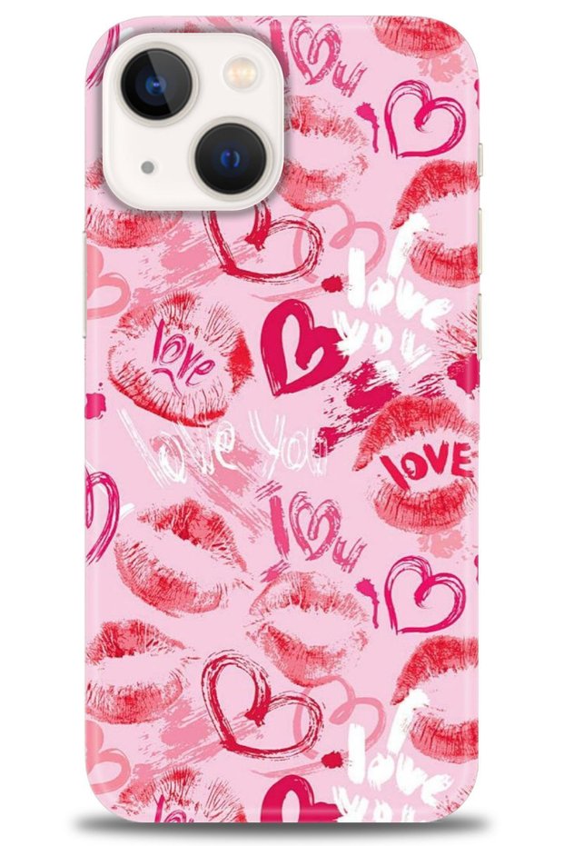 iPhone 15 Plus Case Hd Printed Case - Pink Love - Mrc