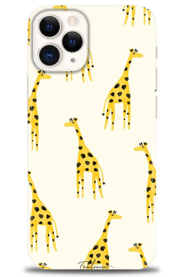 iPhone 12 Pro Case Hd Printed Case - Giraffe + Full Screen Protector