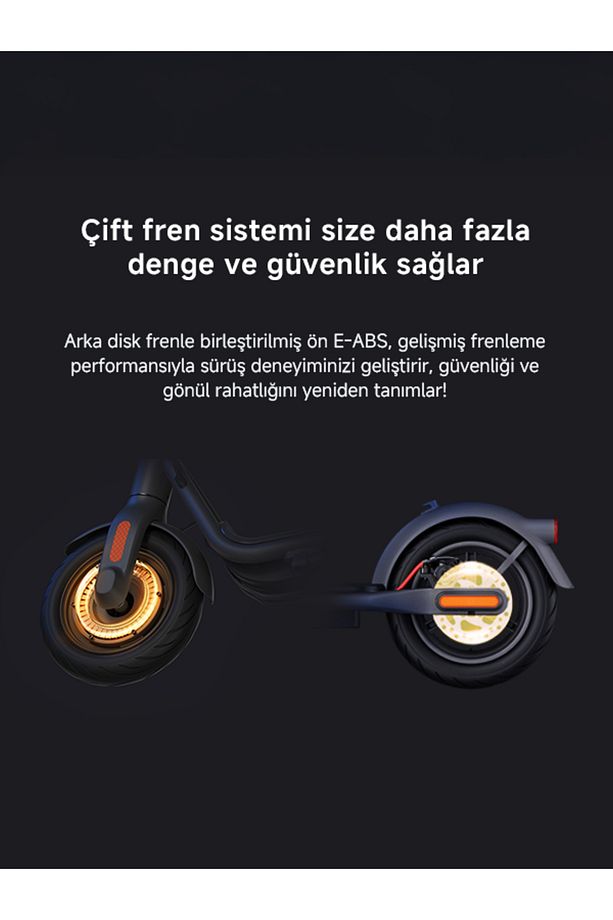 V50i Pro Elektrikli Scooter 50 Km Menzil 25 Km Hız 700w Güç Katlanır Scooter Ipx5 Doubleflip - 5