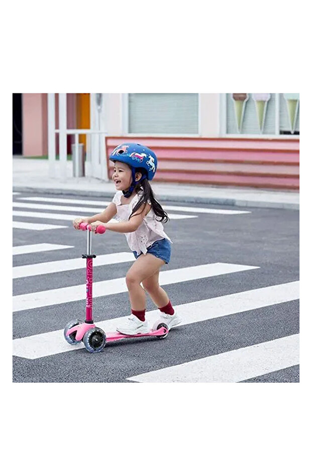 Mini Deluxe 3 Tekerlekli Scooter Blue - 5