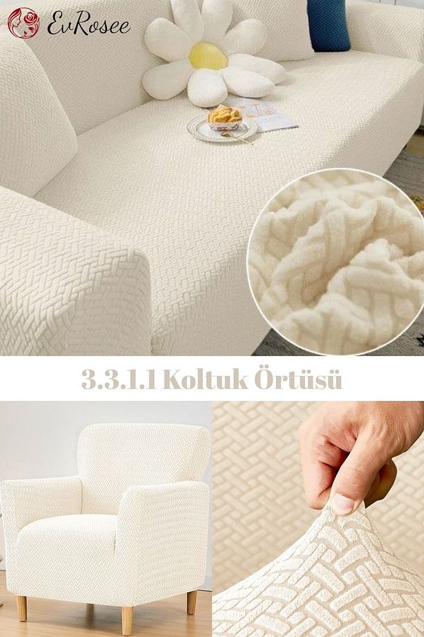 Koltuk Örtüsü takımı tuğla desen 3.3.1.1 Koltuk Kılıfı Lastikli Esnek Kumaş - 1