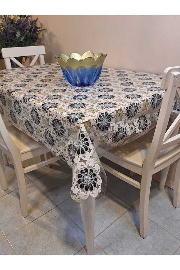Ithal Pvc Muşamba - Desenli Silinebilir Masa Örtüsü - 1