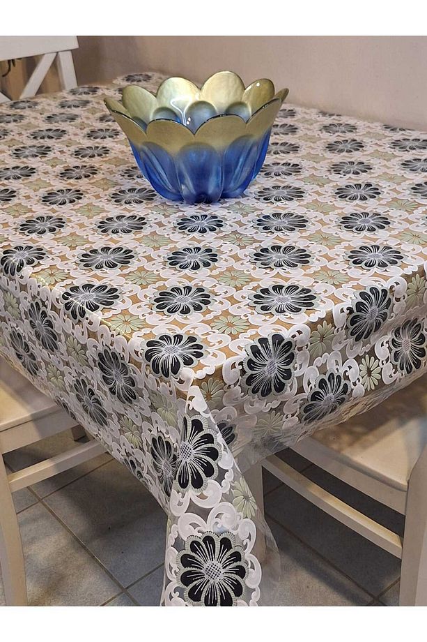 Ithal Pvc Muşamba - Desenli Silinebilir Masa Örtüsü - 2