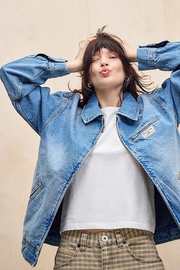 Mavi Denim Oversize Mont - 7